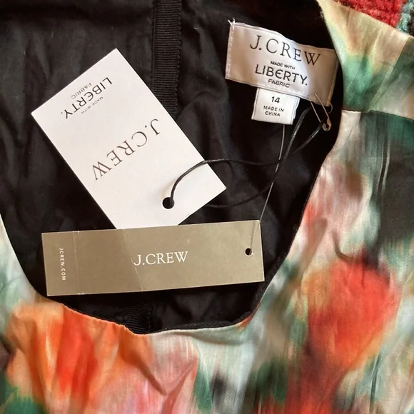 NWT J Crew Liberty of London Hazy Days cut out dress - Picture 4 of 4